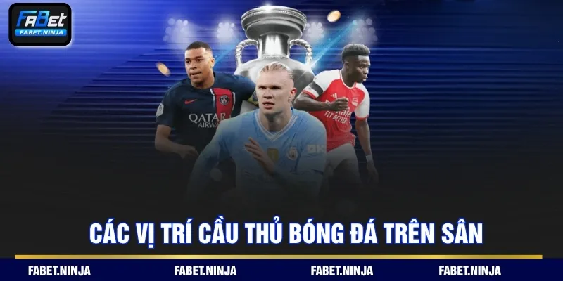 Tổng hợp các vị trí cầu thủ bóng đá trên sân